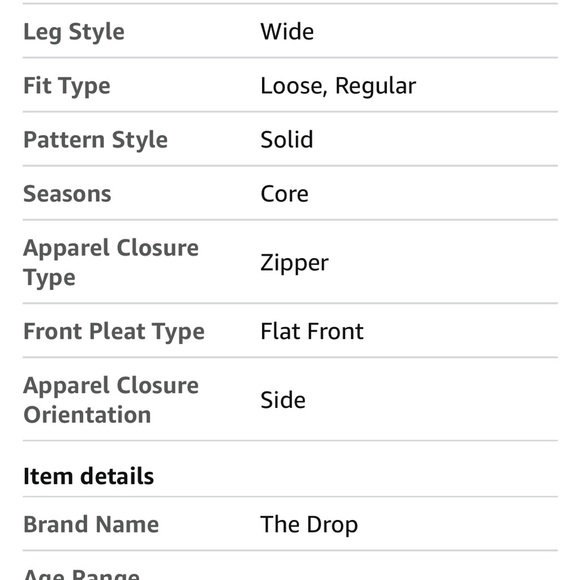 The Drop Kasen White Wide Leg Slit Demim Pants NWT - Picture 6 of 6